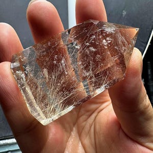 Beautiful Gold Rutilated Quartz Tower, Rutile Crystal Tower Crystal Wand, Healing Crystals and Stones, Rutilated Obelisk, 72g