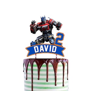 DIGITAL TRANSFOMERS CAKE Topper