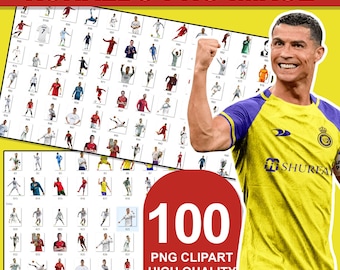 Ronaldo PNG Clipart Bundle | 100 Image Set (Digital Download)