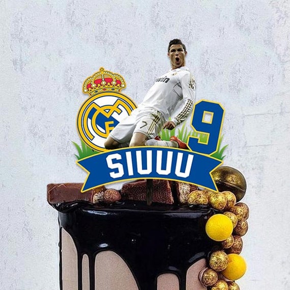 Ronaldo SIUUU Cake Topper CR7 Birthday Party (digital Download