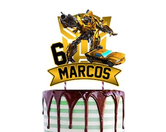 DIGITAL BUMBLEBEE CAKE Topper