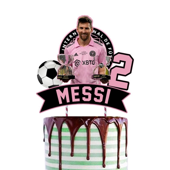 Gâteau de football PSG personnalisé Top du Paris Saint-Germain Topper de  gâteau Lionel Messi personnalisé Décoration de fête d'anniversaire -   France