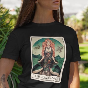 Meerjungfrau Tarot Karte T-Shirt Kryptozoologie T-Shirt