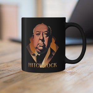 Alfred Hitchcock art deco 11oz Black Mug coffee cup