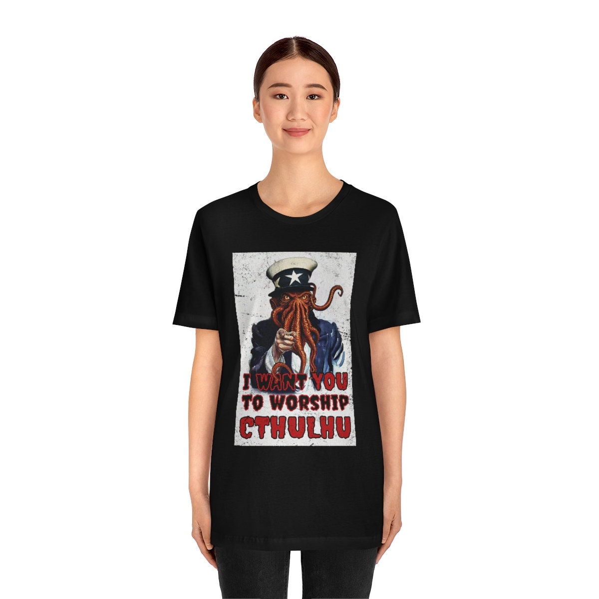 Discover Cthulhu Uncle Sam Shirt HP Lovecraft TEESHIRT Call of Cthulhu Worship Cthulhu Cthulu