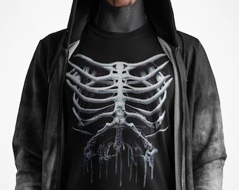 Skeleton Ribcage Costume Shirt