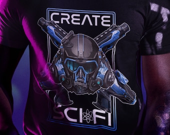 Sci Fi Shirt, Create Sci Fi T-Shirt, Science Fiction Nerd Tee, Space Geek Gift