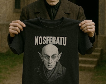 Nosferatu Shirt, Vintage Vampire Horror Movie T-Shirt, Count Orlok Silent Film Tee, Goth Gift