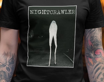 The Fresno Nightcrawler T-Shirt | Night Crawler Teeshirt | Cryptid Tee Shirt | Cryptidcore Gift Cryptozoology
