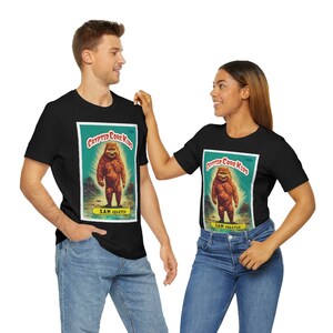 Sam Squatch Bigfoot T-Shirt | Sasquatch Teeshirt | Cryptid Core Kids Tee Shirt | Cryptidcore Gift Cryptozoology | GPK Parody Garbage Pail image 7
