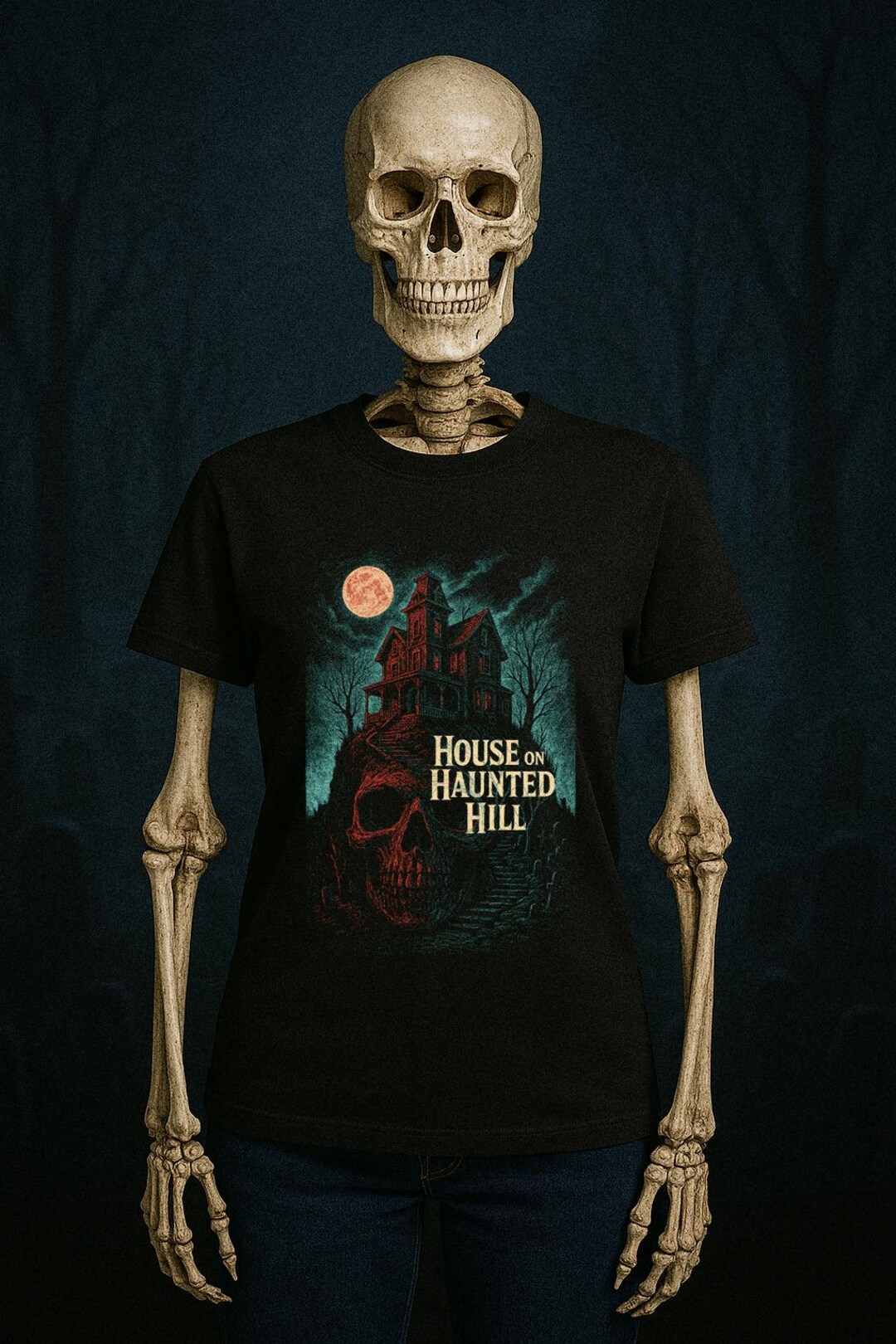 House on Haunted Hill Tee Shirt | 3 Color Classic Horror T-shirt