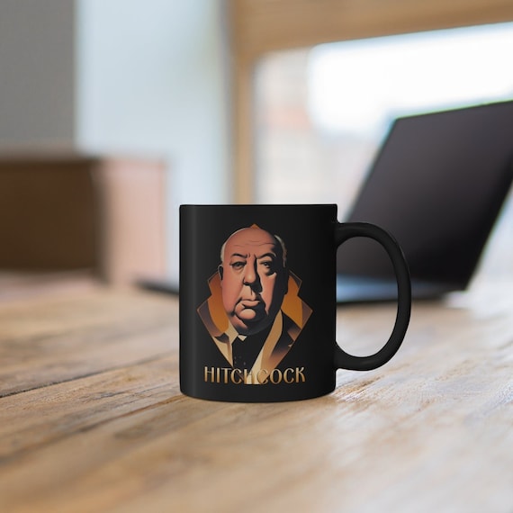 Alfred Hitchcock Art Deco 11oz Black Mug Coffee Cup - Etsy