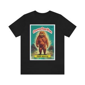 Sam Squatch Bigfoot T-Shirt | Sasquatch Teeshirt | Cryptid Core Kids Tee Shirt | Cryptidcore Gift Cryptozoology | GPK Parody Garbage Pail image 5