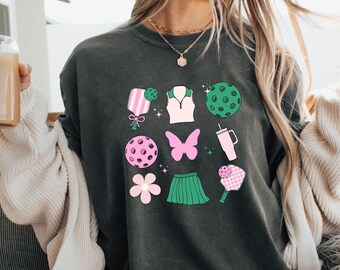 Pickleball shirt, pickleball gift, pickleball accessories, cute aesthetic pickleball era shirt, coquette pickleball Christmas gift for her