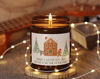 Realtor Christmas candle, holiday housewarming candle, christmas gift for new home buyers from realtor, custom candle gift