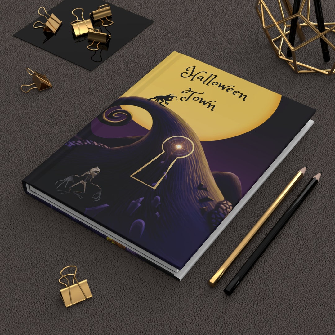Halloween Town Heartless Kingdom Heart Lined Hardcover Journal Matte Etsy