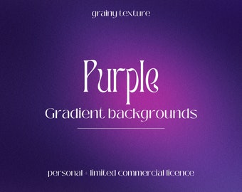 Lila Körner Hintergrund mit Farbverlauf | Einzigartige, verträumte strukturierte Hintergründe mit Rauschen & Körnigem Effekt | Persönliche UND begrenzte kommerzielle Nutzung