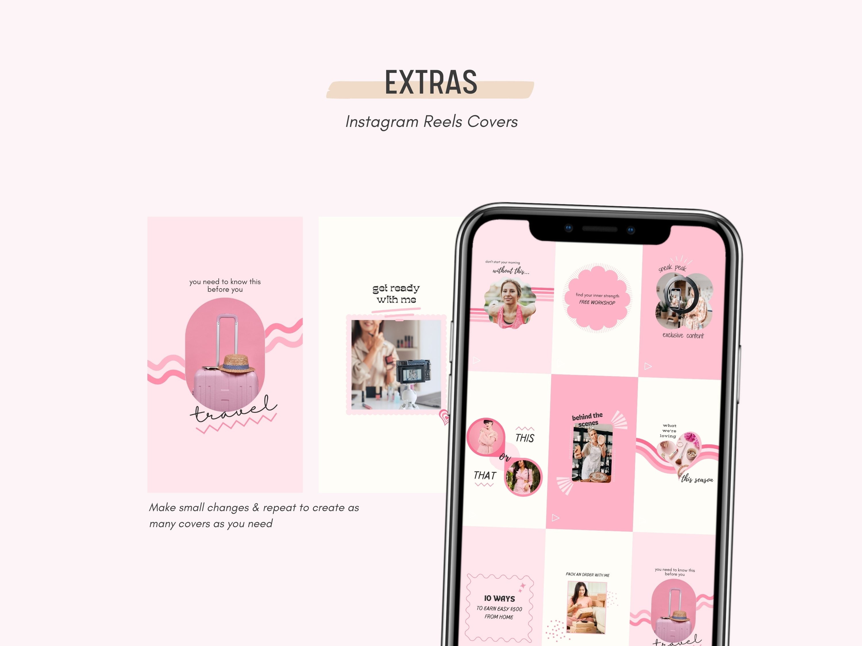 Pretty in Pink barbie Instagram Template Pink Social Media Canva