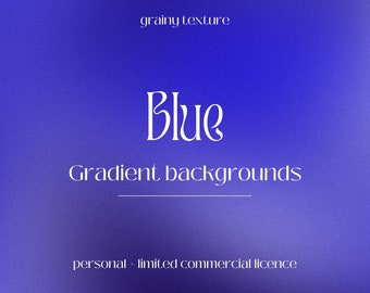 Blauer körniger Hintergrund mit Farbverlauf | Schöne, einzigartige strukturierte Hintergründe für den persönlichen UND begrenzten kommerziellen Gebrauch | Blauer Digitaler Hintergrund
