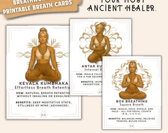20 pranayama- en ademwerkkaarten: digitaal ademwerkkaarten