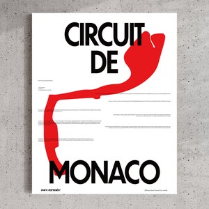 Monaco Circuit Print | ultra-high definition poster