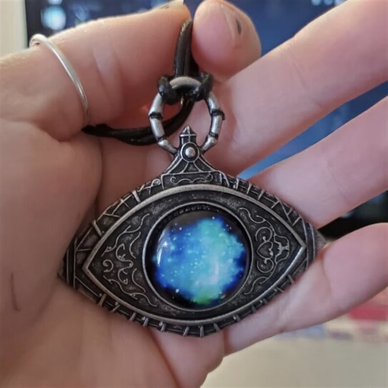 The Cosmic Eye Watcher Badgebloodborne Necklacebloodborne Etsy