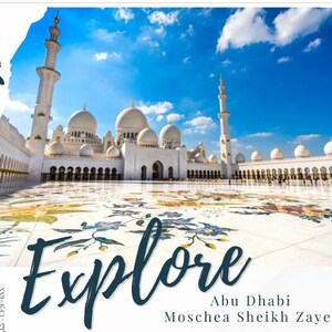 Mini Travel guide Abu Dhabi Pdf stampabile per album di viaggio e scrapbooking