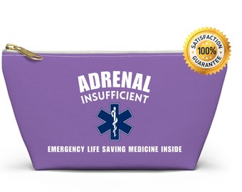 Adrenal Insufficiency Pouch, Medicine Zipper Pouch, Addisons Disease ...