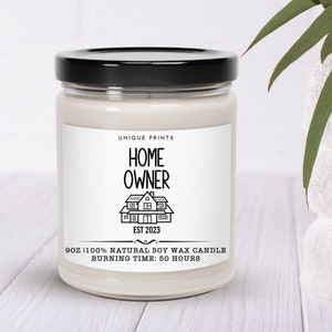 Housewarming candle, New Memories New Beginnings New Home, New Home gift, New House, Minimalist Home Gift Idea, Happy New Home, Soy Candle