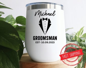 Groomsman Tumbler, Personalized Groomsmen Gift, Groomsmen Proposal, Groomsmen Wedding, Groomsman Gift, Be My Groomsman, Wedding Gift