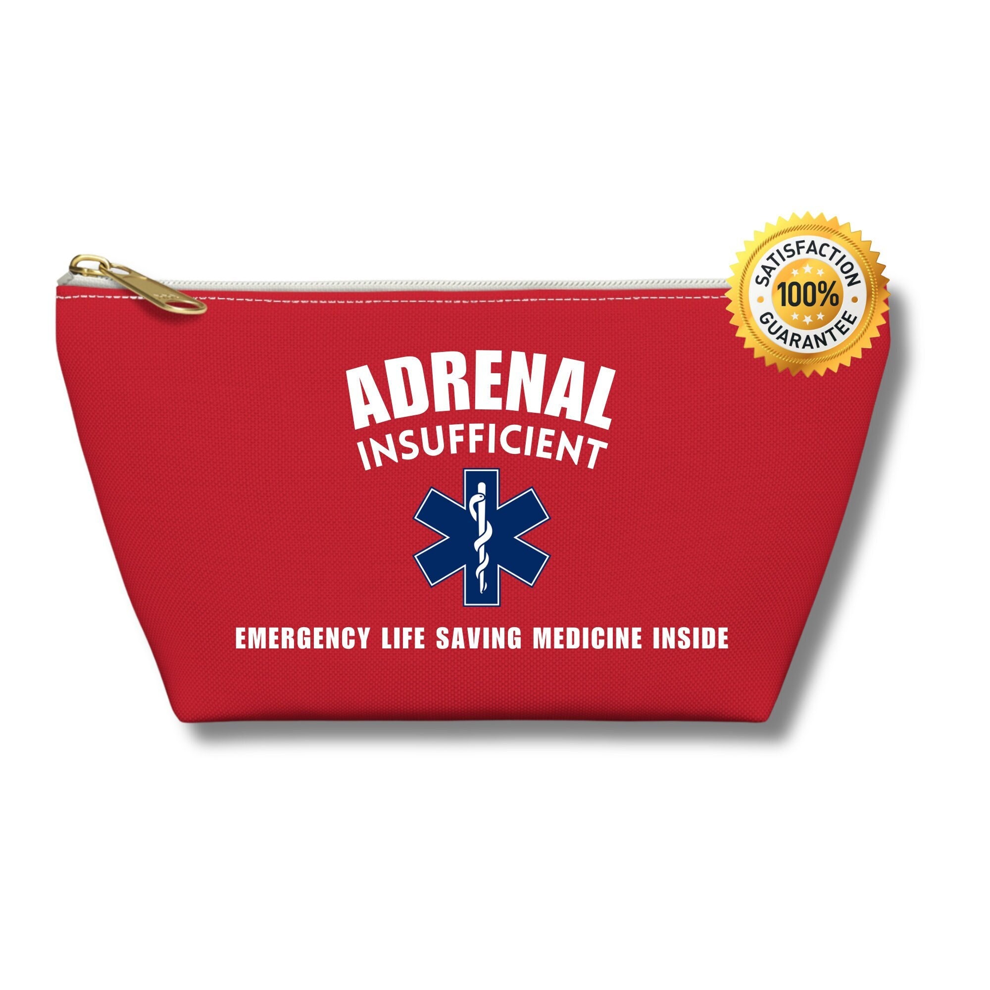 Adrenal Insufficiency Pouch, Medicine Zipper Pouch, Addisons Disease ...