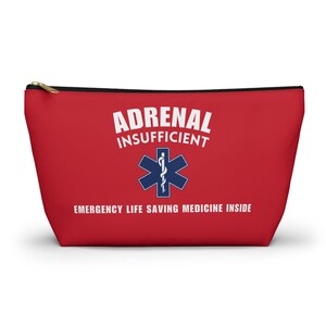 Adrenal Insufficiency Pouch, Medicine Zipper Pouch, Addisons Disease ...