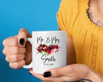 Mr And Mrs Mugs Coffee Mug Set - His And Hers Mugs - Wedding Gifts