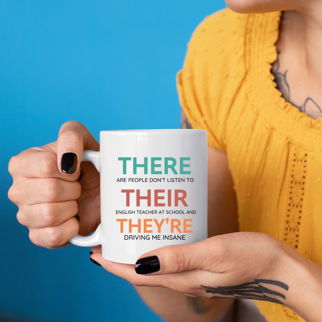 Funny Grammar Mug. Funny English Teacher Mug, Teaching Grammar Mug