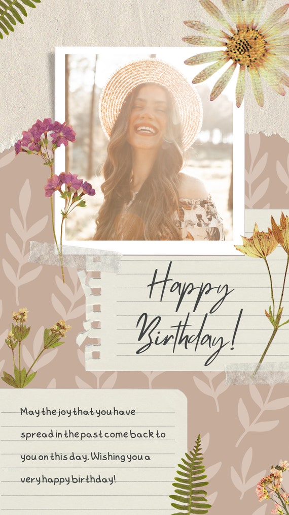 Personalized Printable Editable Happy Birthday Cards/templetes - Etsy