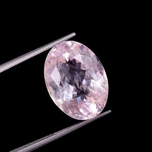 Morganite gemstone, loose stone &quot;10X13X6 mm of 5.8CRT&quot; faceted pink morganite, polished, 100% Natural morganite, for jewelry making