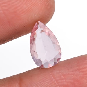 Pink Tourmaline, Loose Gemstone, 8X13X3 mm 2.47CRT, faceted pink tourmaline, Pear shape tourmaline, for ring & jewelry making