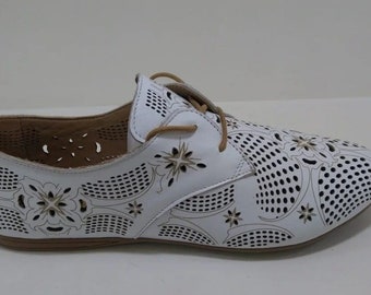 Breathable Leather Shoes, Modern Style Summer Flat Shoes,Traditional Wedding Shoes