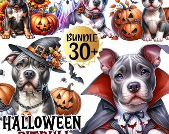 Halloween png, Pitbull Clipart Bundle, Spooky Season Vampire Pitbull Dog PNG bundle, Sublimation Files, Digital Download, Pit Bull Png set