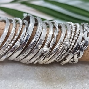 Handmade Sterling Silver Stacking Rings