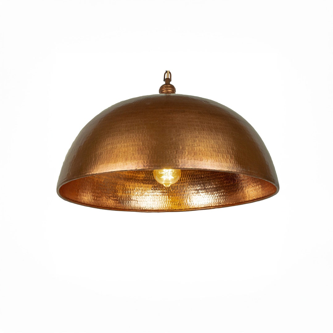 Dome Kitchen Island Pendant Lights Industrial Copper Kitchen Etsy
