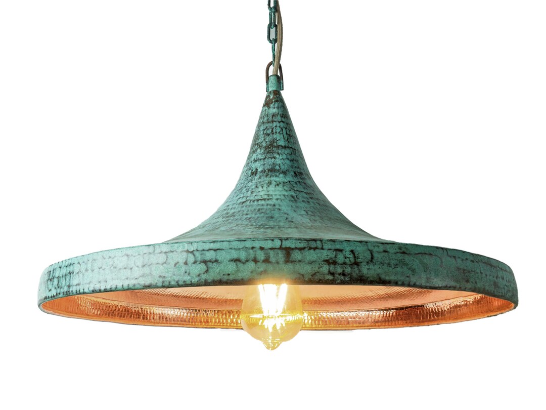 Beautiful Oxidized Copper Pendant Light Perfect for Dining Etsy