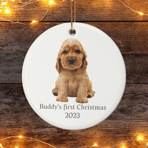 Personalized Pet&#39;s First Christmas Ornament - Personalized Photo Ornament - Perfect Gift for New Pet Parent