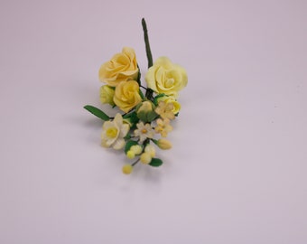 Rosen, Blüten und Rosenknospen Handgemachte Blumensprays | Cake Topper | Hochzeiten, Jubiläum, Verlobung, Brautparty, Geburtstag, Hen