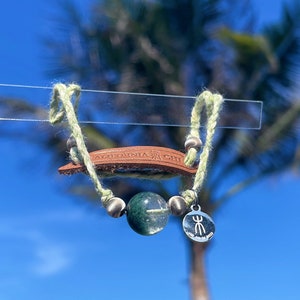 Na&#39;vi Inspired Avatar Inspired Bracelet | Green Phantom Quartz Bracelet Full of Forest Energy | Water Energy Bracelet | Eywa Bracelet