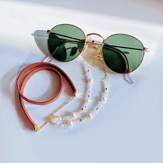 Crystal Beaded Glasses Chain | Super Lightweight Sunglasses  display picture 2