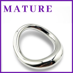 Metal Curved Cock Ring Glans Ring Sex Toy Men Penis Erection Enhancer Lock  Ring