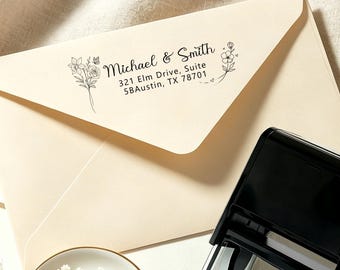 Custom Return Address Stamp,  Self Ink Address Stamp, Wedding Address Stamp, Home Address Stamp, Stamp for Invitations, Housewarming Gift