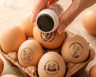 Personalized Egg Stamp, Custom Egg Duck Stamp, Chicken Keeper Gift, Duck Egg Stamp, Egg Branding Stamp, Home Produce Stamp, Gifts for Her