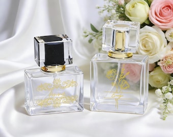 Benutzerdefinierte nachfüllbare Parfümflasche, graviertes Andenken, Weihnachtsgeschenke für Mama / Oma